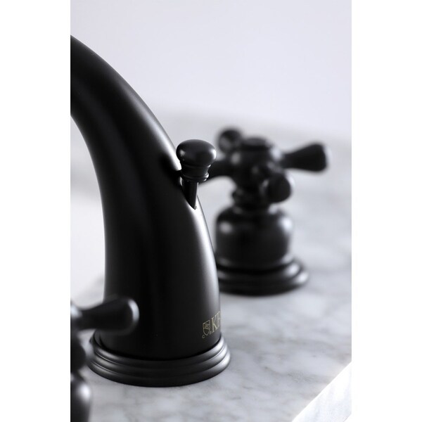 KB980AX Victorian 2-Handle 8 Widespread Bathroom Faucet, Matte Black